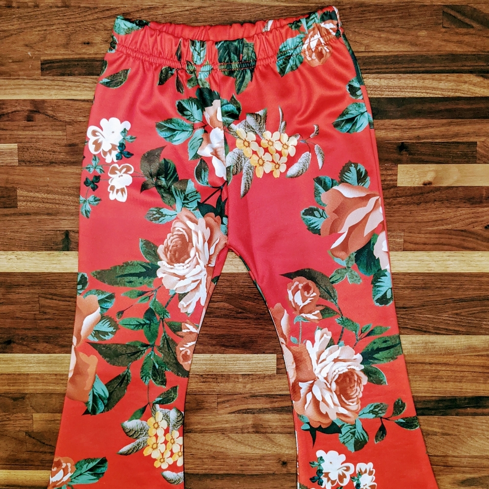 Girls Floral Bell bottoms